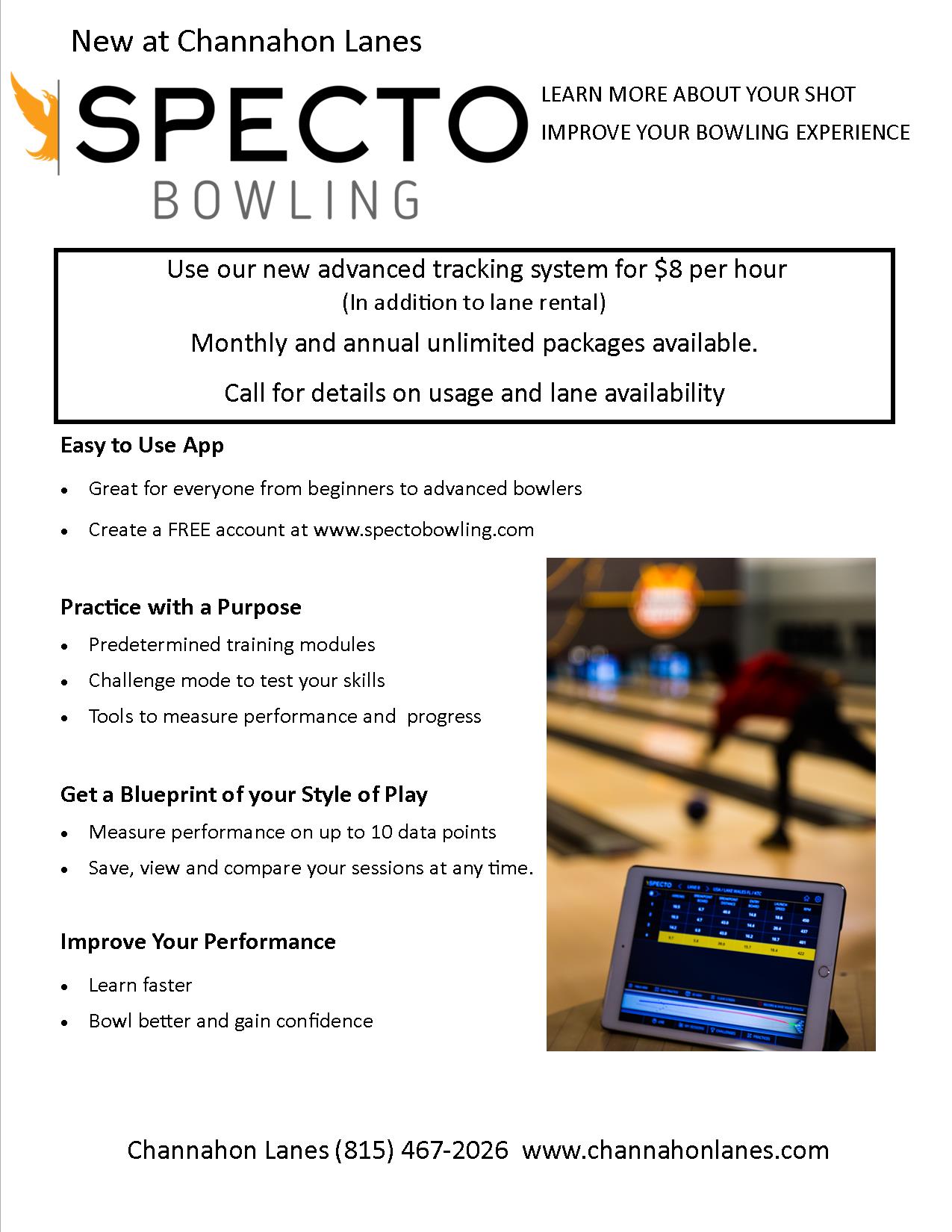 Channahon Lanes & Mini Golf > Specto Bowling